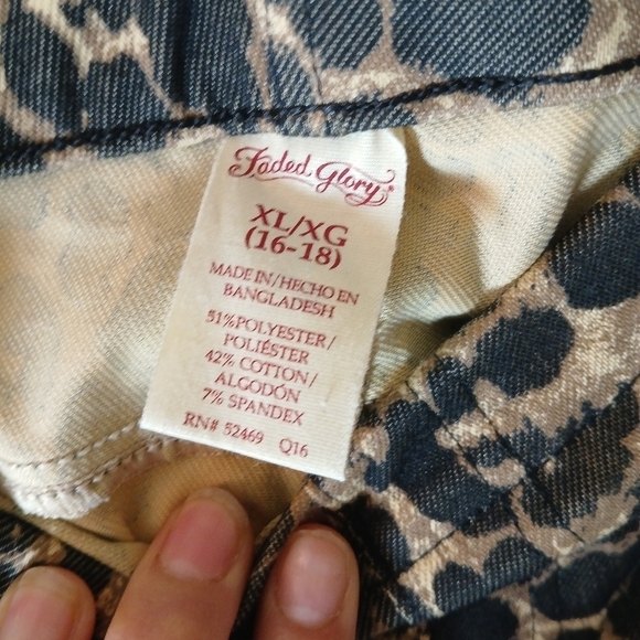 (#300) Women's Faded Glory Leopard Print Leggings Size 16-18 (XL) - Picture 4 of 9